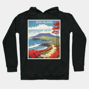 Jeju Island South Korea Travel Tourism Retro Vintage Hoodie